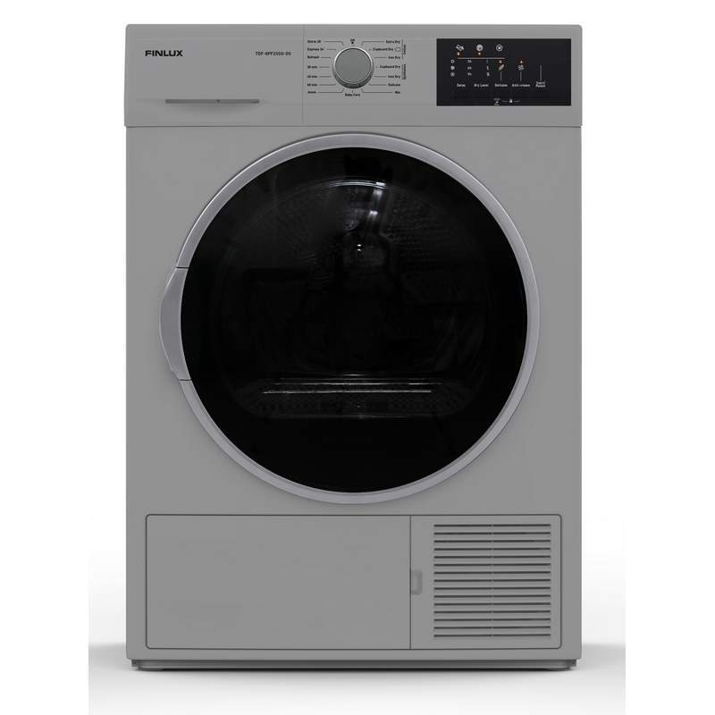 Trockner Finlux TDF-8PF2SSG-DS, 8 kg, A++, Silber
