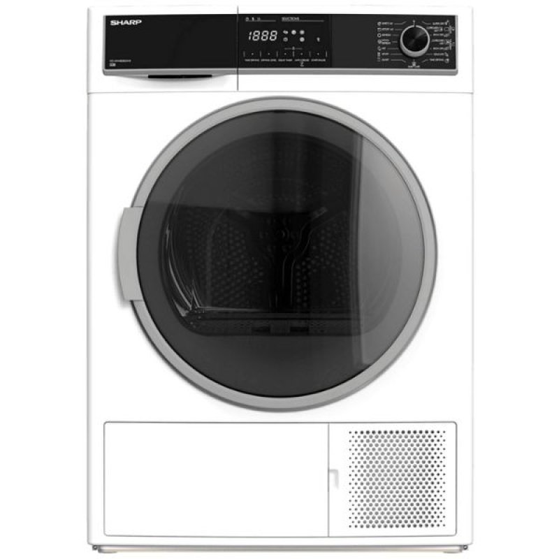 Сушилка Sharp KD-HHH8S7GW2, 8 кг, A++, Белый